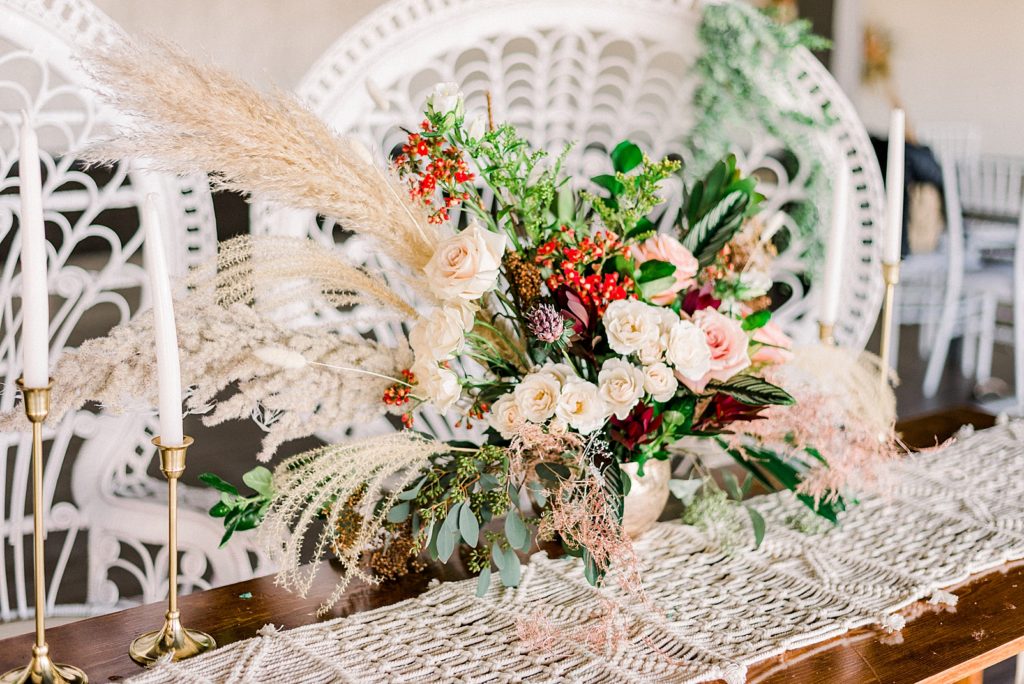 bohemian wedding florals omaha
